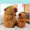 Capybara Lotus Creative Cute Animal Plush With Pp Cotton For Gift For Teens