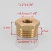 Brass Brass Hex Bushing 1/8 1/4 3/8 1/2 3/4 Water Gas Adapter Coupler Reducer Pipe Fitting