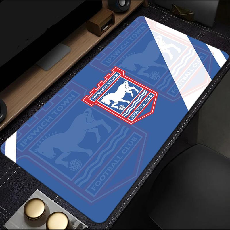 Ipswich Town Football Club Crest mouse pad, rubber base, esports desk mat, mouse pad for gamers and office use, gaming desk , easy to clean mat