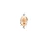 10pcs Crystal Glass Oval Shape Charms Connectors for Jewelry Earrings Bracelet Necklace Pendant Making Findings DIY Accessories
