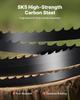 Bandsaw Blade, 1511 mm Length, 6 TPI Band Saw Blade with 15 HRC Hardened Sharp Teeth, SK5 High-Strength Carbon Steel, 6.35 mm Width, Replacement for
