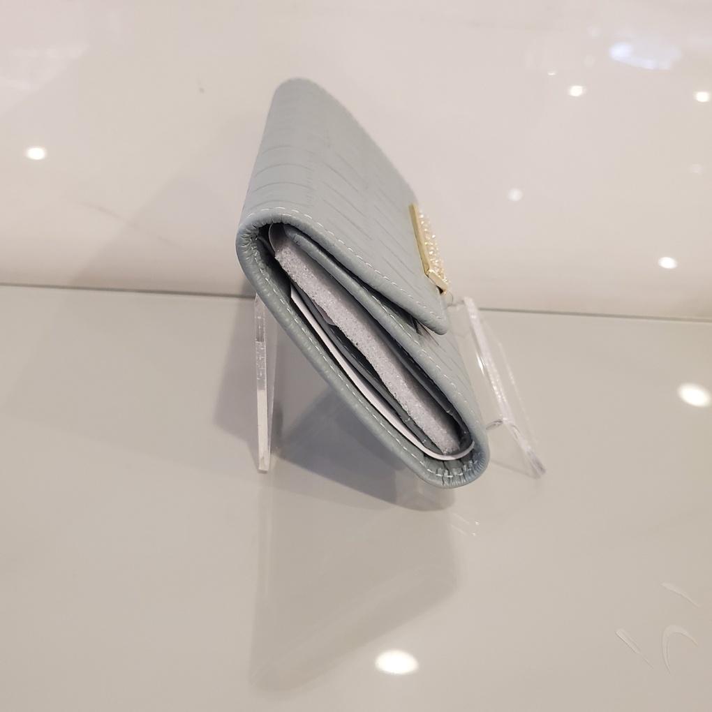 Moncross 9165BL-AW Cubic Point Women's Cowhide Half Wallet