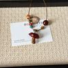 Fruit slices epoxy resin long sweater chain, dopamine style summer niche seaside decorative neck accessories