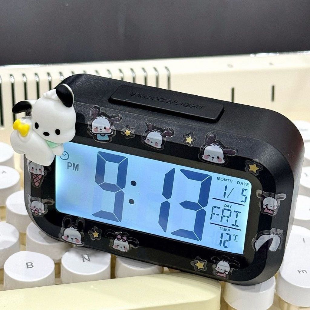 Popular Jiyika Wow Doll Decorative Mini Alarm Clock Student Dormitory Multifunctional Timing Bedside Clock Alarm Clock