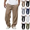 Мужские повседневные брюки свободного кроя, эластичная талия на кулиске, легкие, дышащие