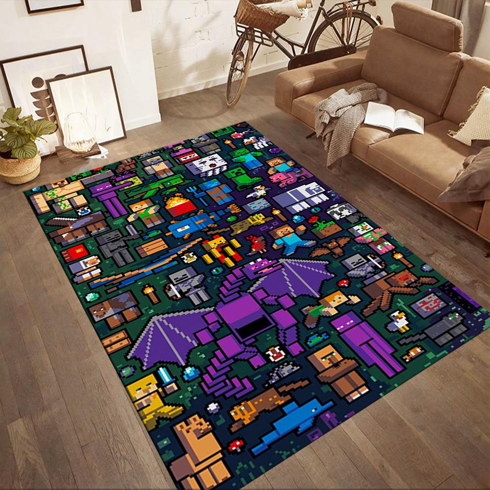 Minecraft 306 Floor Rug Office Rug Suitable for Decorate room Outdoor Dormitory Entryway Antislip Carpet Office home decor