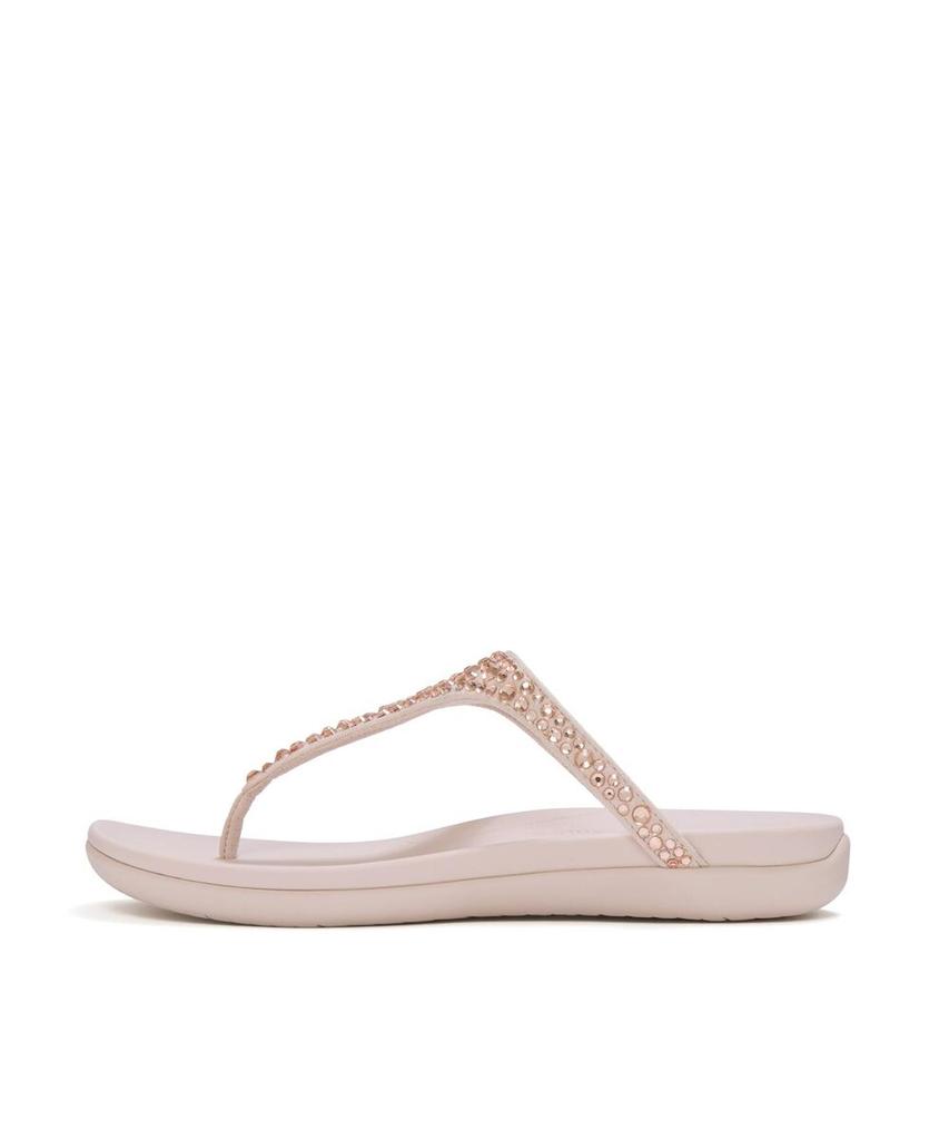 Женские босоножки Fitflop Soleil с перемычкой между пальцами и смешанными кристаллами - Nude Rose (Ft64K2T377)