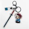 Брелок в стиле аниме Demon Slayer Kimetsu No Yaiba Kamado Tanjirou Demon Slayer, сумка, кулон, подарок