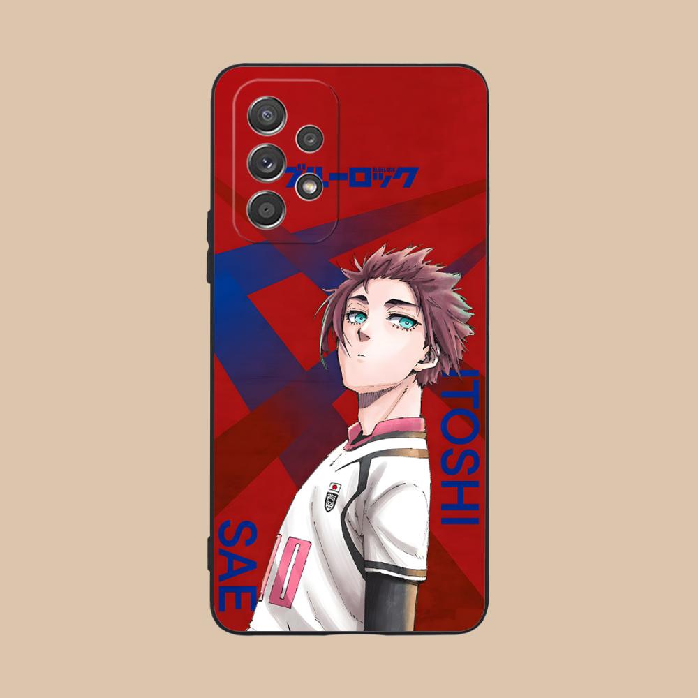 Чехол для телефона Blue Lock Itoshi sae для Samsung Galaxy A56 55 54 53 52 51 36 35 34 23 16 15 5G Цветной Чехол Красивый Роскошный Чехол