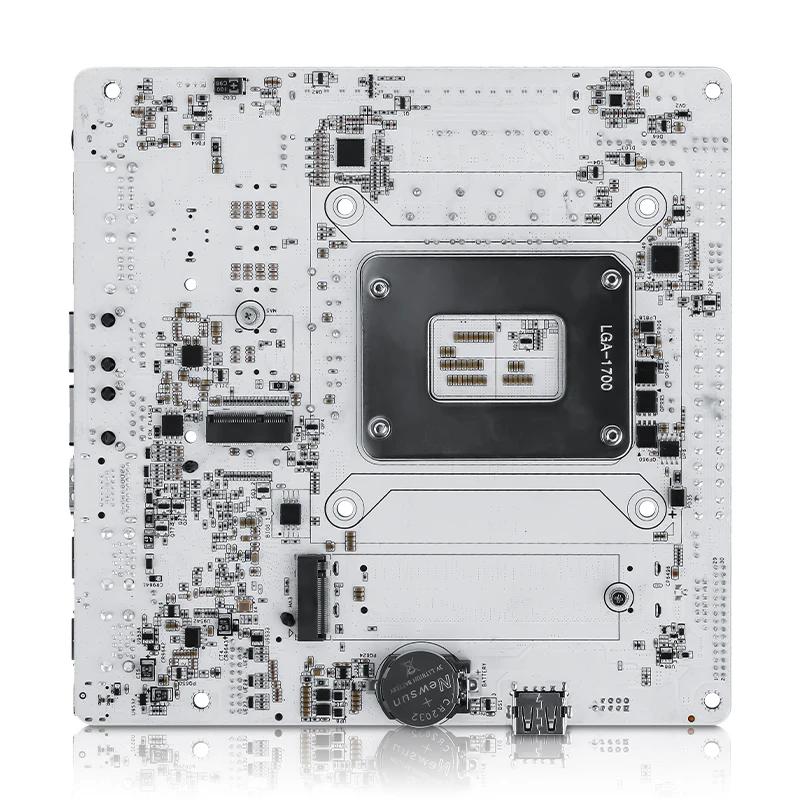 Материнская плата Intel vPRO Q670 для NAS, сокет LGA1700, макс. 8×SATA, 6×M.2 NVMe, 1×PCIe5.0x16, 2×DDR5, 2×2.5G LAN, Firewall PC, ITX