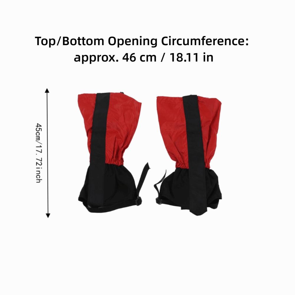 1 Pair Snowproof Waterproof Leg Gaiters 210T Oxford cloth Lightweight Shoe Gaiters Men