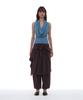 PARTIMENTO WOMEN Pwc Curtain Skirt Layered Harem Pants_Midnight Plum