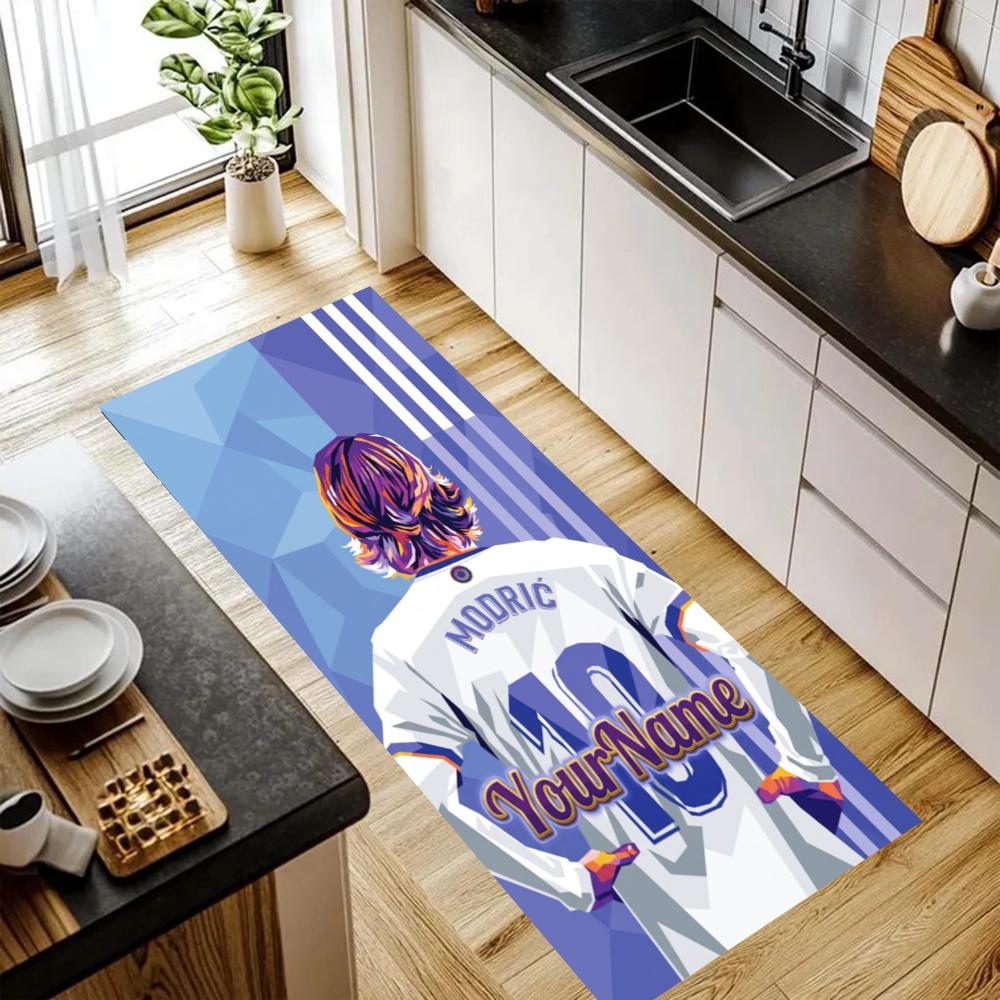 Real Madrid Customize Your Name Kitchen Rug Runner Rug Laundry Mat Hallway Entryway The Best Gift Choice