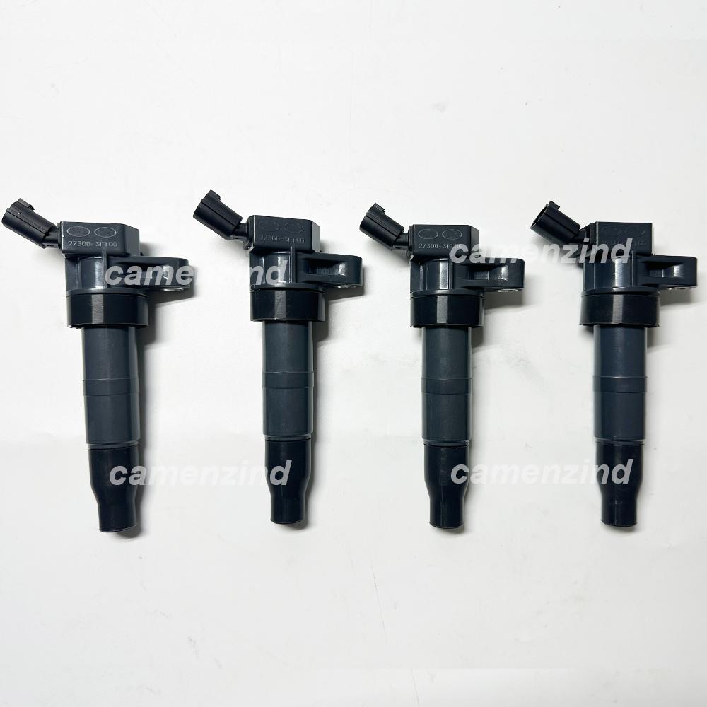 4PCS Ignition Coil 27300-3F100 27300-2G000 For 2009-2017 Hyundai Genesis Santa Fe Sonata Kia Optima Forte 273003F100 273002G000
