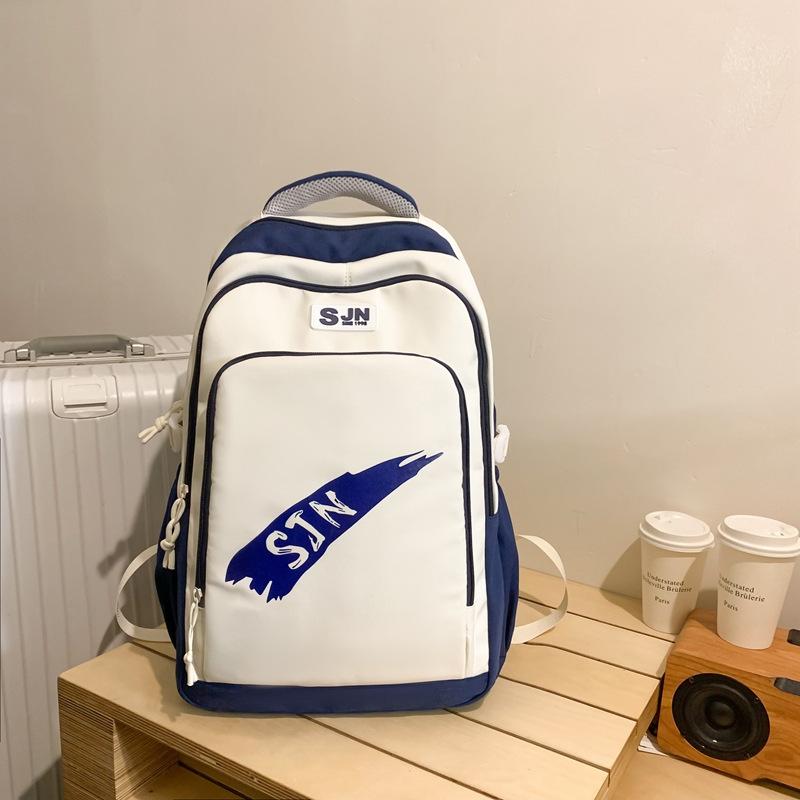 Мужской рюкзак с буквенным принтом, рюкзак для школьников младших и старших классов, женский