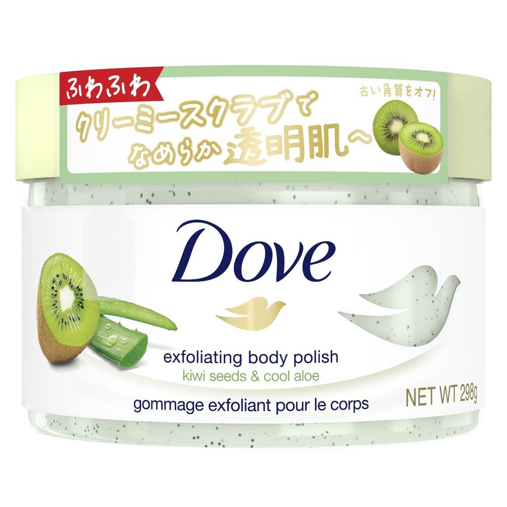 Dove Kiwi Aloe Body Scrub 298g Exfoliation Care Darkening Transparency &
