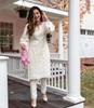 Женский комплект Kurta Pant из смешанного хлопка с вышивкой, индийский дизайнерский, для вечеринки, Kurti Salwar Suit