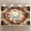 2D plane, 1 piece of Baroque style ceiling background, suitable for living room and room decoration