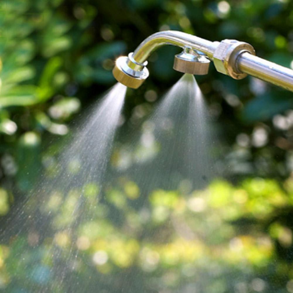 G1/4 Двойная насадка из нержавеющей стали Веерообразная распылительная насадка для сельского хозяйства Электрический опрыскиватель Аксессуар