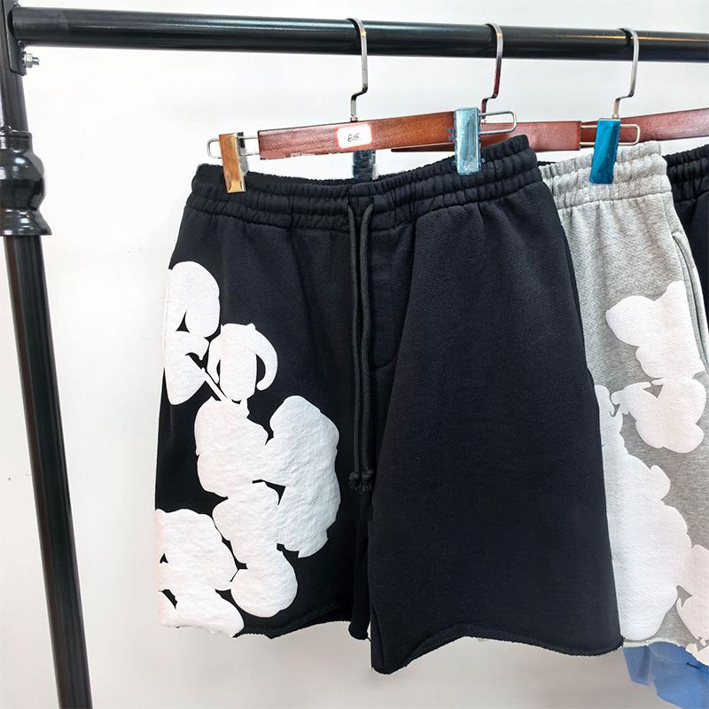 DENIM TEARS Высококачественные европейские и американские модные свободные шорты из вспененного материала в стиле хип-хоп.