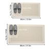 Thickened Bathroom Flannel Absorbent Floor Mat Shower Room Door Non-slip Foot Mat Household Toilet Mat