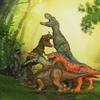 Kids Dinosaur Toy with Light Sound Movable Mouth Swing Tail Roaring Tyrannosaurus Rex Triceratops Velociraptor Figure Toddlers Simulated Dino Model