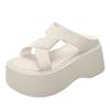 Fashion 8CM Casual Wedge Slippers Women New Summer Non Slip Platform Sandals Woman Open Toe Comfortable Female Chunky Beach Slippers
