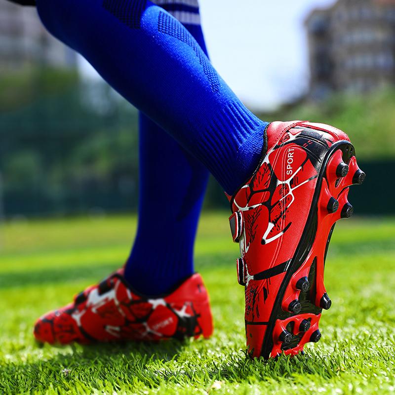 Дешевые футбольные бутсы для детей, подростков, взрослых, детские футбольные бутсы, футбольные бутсы для мальчиков, кроссовки с длинными шипами, Zapatos De Futbol
