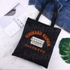 Anime Peripheral Japan's Anime Ramen Righteous Ardour Shopping Bag Women Canvas Tote Bags Eco Bag Shopper Shoulder Bags Black
