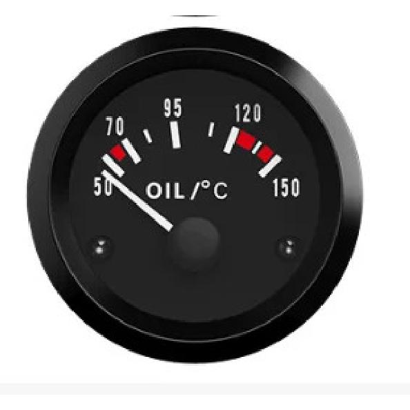 Приборная панель автомобиля 12В Автомобильный датчик 2" 52 мм Температура воды Температура масла Давление масла Уровень топлива Вольтметр Давление масла кг Амперметр Датчик Черный корпус