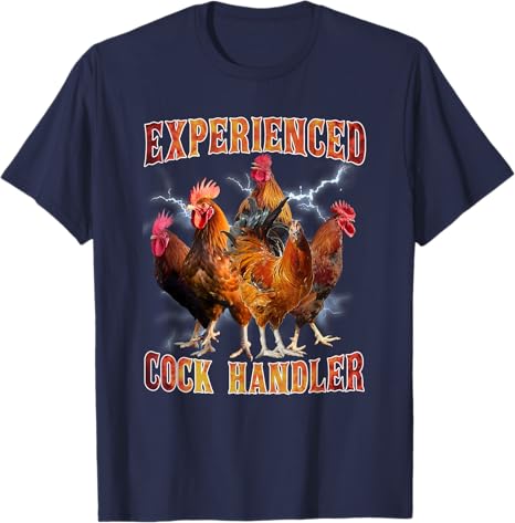Experienced Graphic Funny Animals Apparel Cock Handler Tshirt Farmer Novelty Gift Short Sleeve Y2k Top Cool Fashion Saying Tee