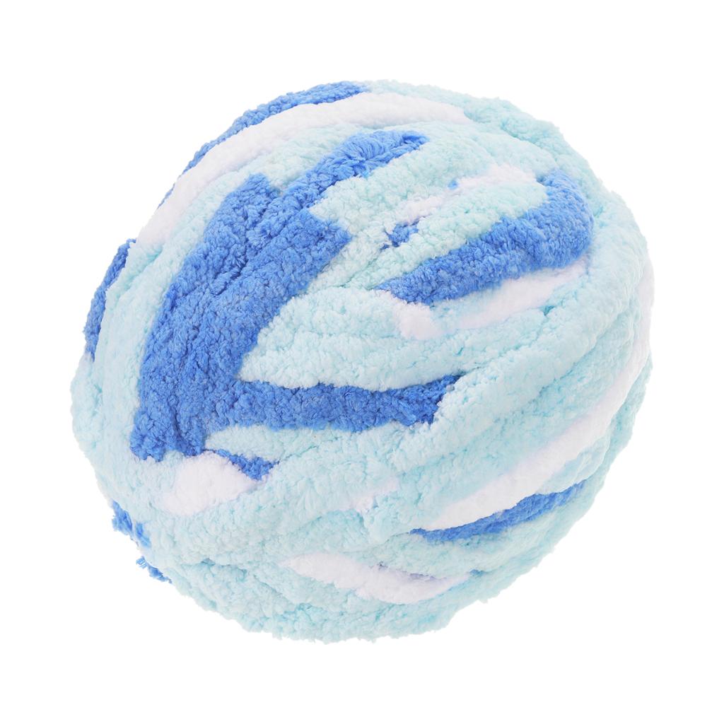 Объемная пряжа Полиэстеровая пряжа для пледа Ручная вязка Сделай сам Толстая шенилловая пряжа для вязания крючком Пледов Сумок Шапок 27м х 2см Смешанный цвет