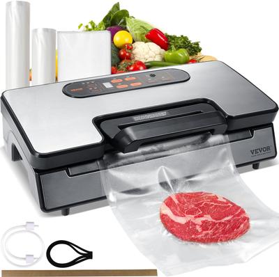 VEVOR Вакуумный упаковщик для продуктов, сохраняющий свежесть, 90 кПа с пакетами для запайки