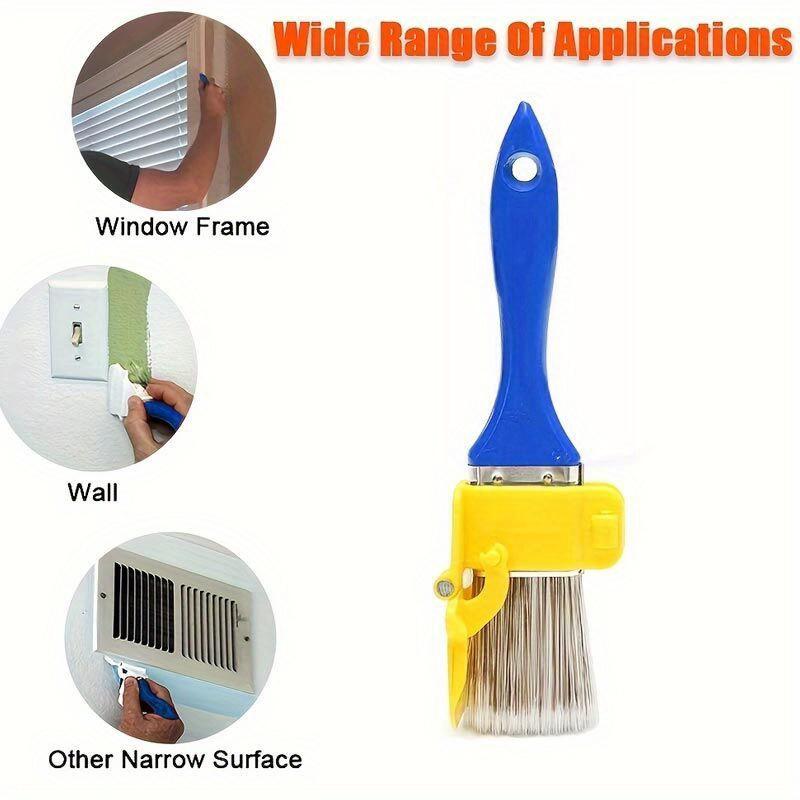 Professional Corner Paint Brush for Walls & Ceilings - Handheld Edger Tool with Clean Cut for Latex Paint, Ideal for Indoor/Outr