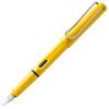 Lamy Safari Yellow Fountain Pen Yellow Ergonomic Grip and Polished Steel Nib Size F Perfect for Writing and Calligraphy LAMY T 10 Blue with Ink