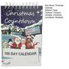 Christmas Countdown Calendar 2027 Advent Calendar, 100 Days Desktop Daily Page Turning Paper Flip Desk for Home Office Decor Seasonal Gift Friends