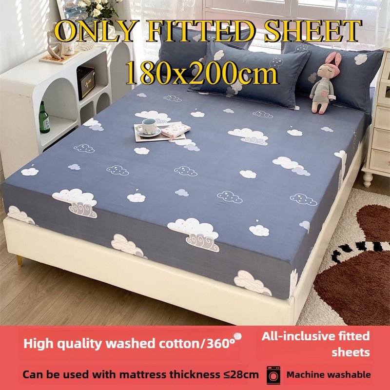 Простыня на резинке Не линяющая Не скатывающаяся Цельная простыня Нескользящая Разные размеры Постельное белье Покрывало-протектор