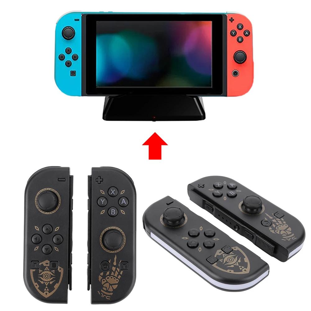 Для контроллера Nintendo Switch Joy-Con Беспроводной контроллер Левый и Правый Совместимый с Bluetooth Игровой контроллер RGB-подсветка 3D-джойстик
