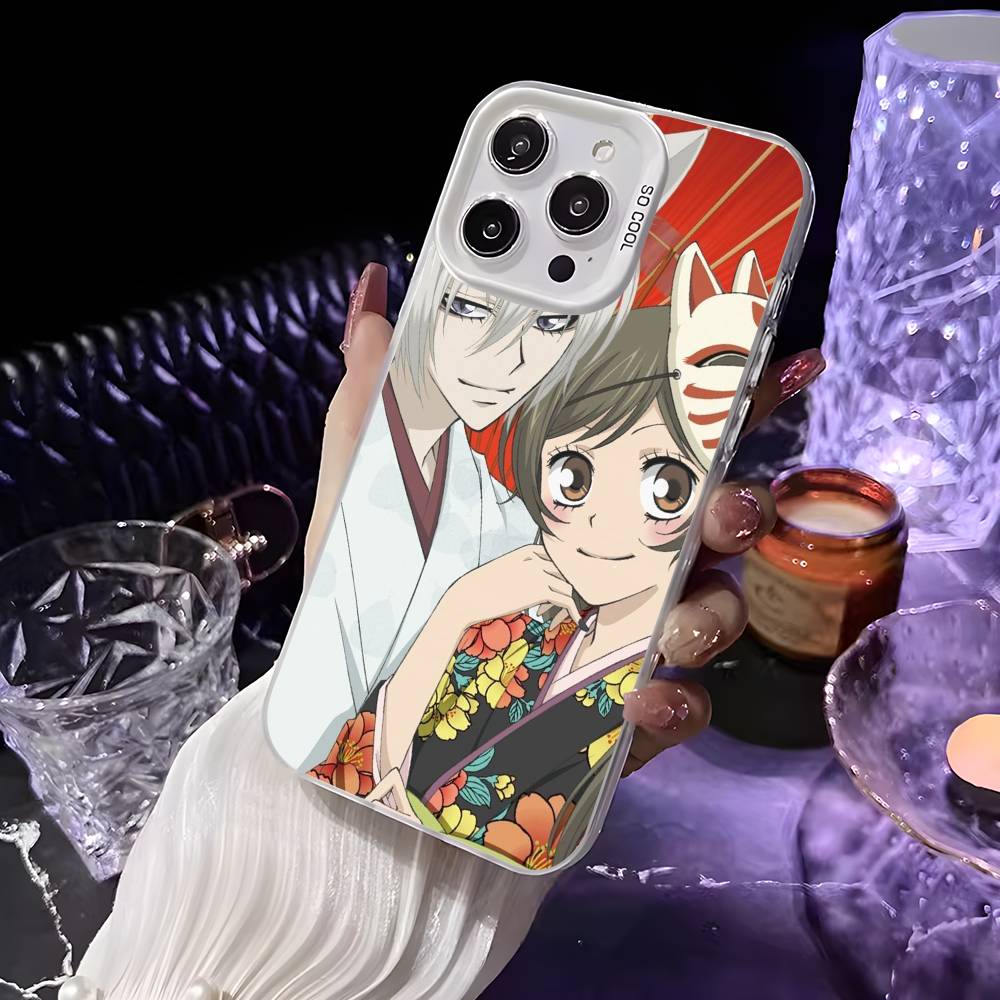 Чехол для телефона с аниме K-Kamisama Kiss для iPhone 16 15 14 13 12 11 Pro Max Белый Ультратонкий Лазерный Металлик Аврора Funda