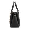Women Tassel Leather Handbags Tote Top-handle Embroidery Shoulder Bag