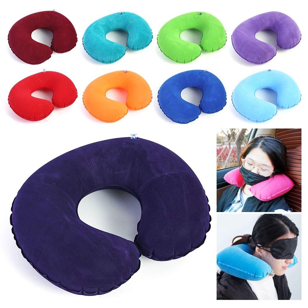 Travel Inflatable Neck Support Neck Cushion Neck Pillow Sleeping Pillow Office Nap Soft Pillow
