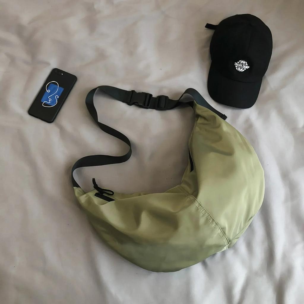 Сумки через плечо мужские однотонные бродяги большой вместимости унисекс Harajuku японский стиль нейлоновый водостойкий дорожный кошелек на молнии