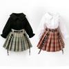 Одежда для Blythe Клетчатая плиссированная юбка Топ без бретелек Тюлевое платье Комплект юбка с оборками для кукол Licca Azones Ob22 Ker YMY аксессуары