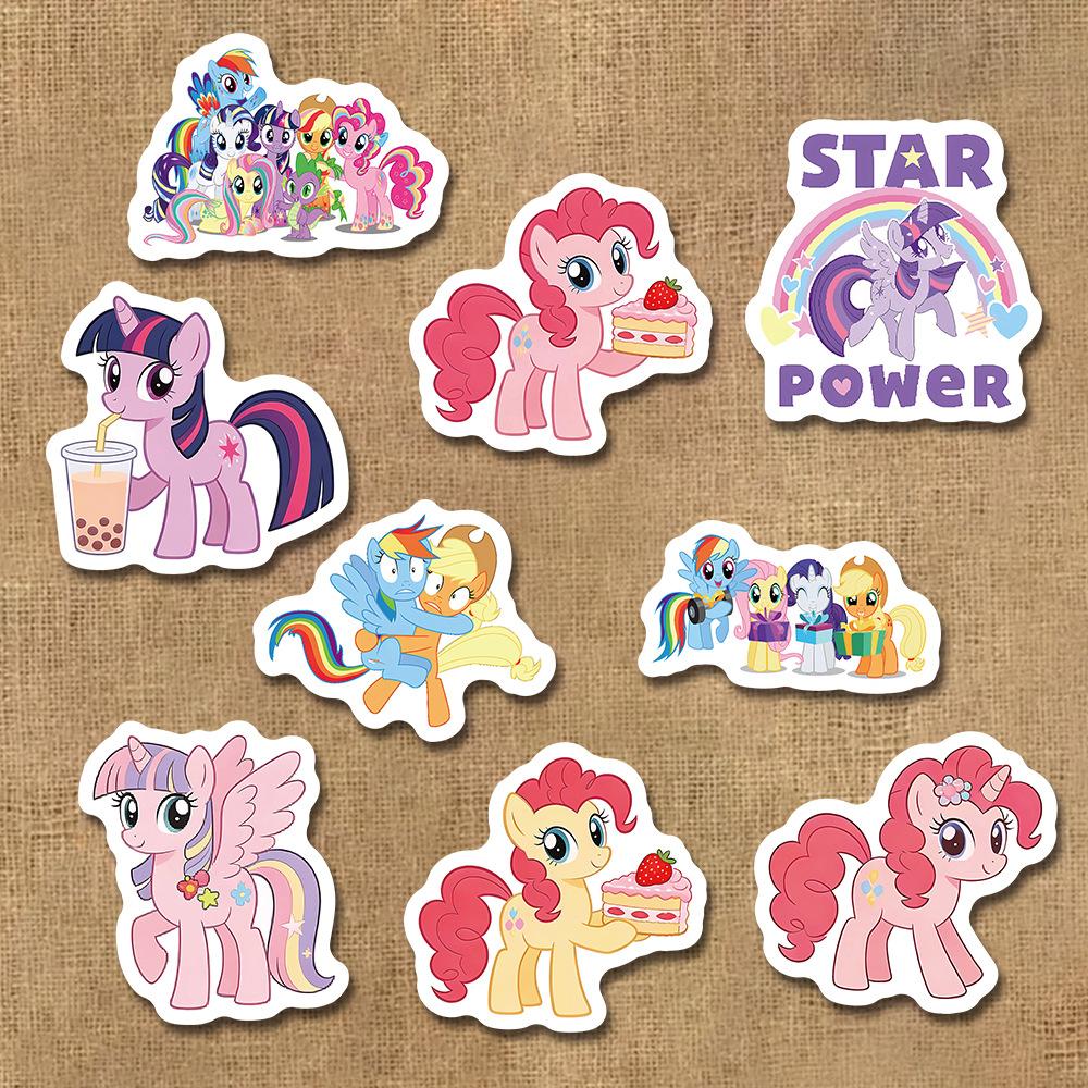 103 шт. Наклейки My Little Pony Милые Мультяшные Водонепроницаемые Виниловые Наклейки DIY Декор для Бутылки с Водой Ноутбука Багажа Чехла Телефона Наклейка