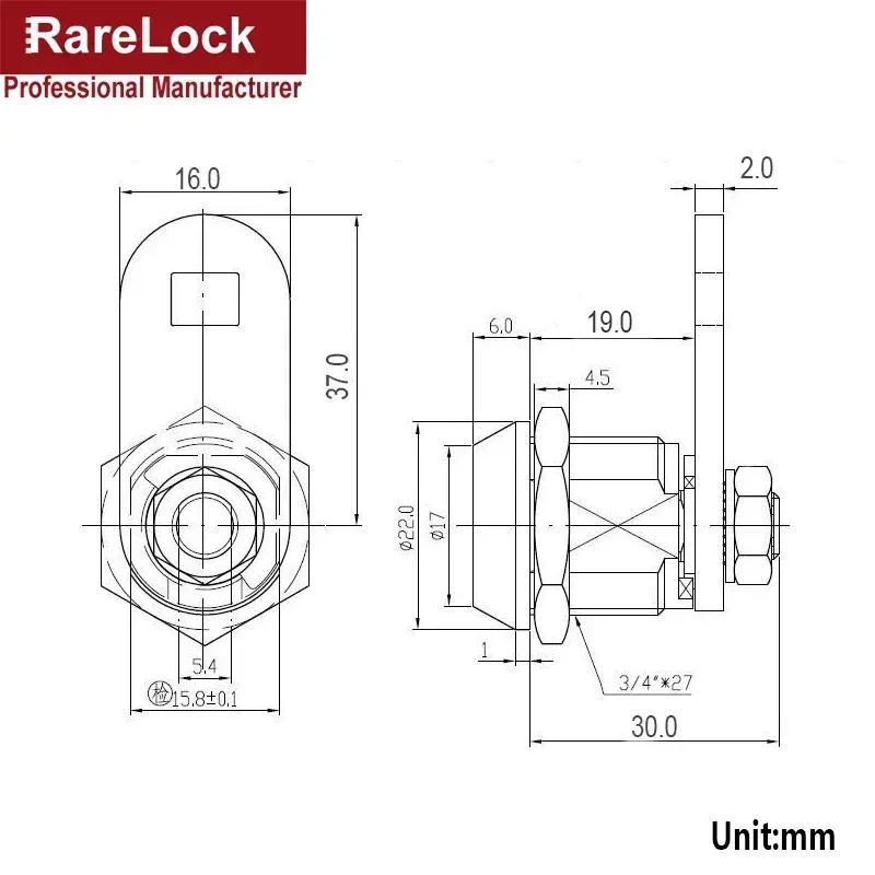 Special SALE Tubular Cabinet Cam Lock 19mm for Drawer Mailbox Tool Box Game Machine DIY Furniture Hardware Rarelock MA015 G