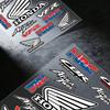 ДЛЯ HONDA RACING Долговечная Водонепроницаемая Светоотражающая Наклейка Скрывающая Царапины Подходит для Мотоцикла Автомобиля Шлема Холодильника Стакана для Воды Наклейки