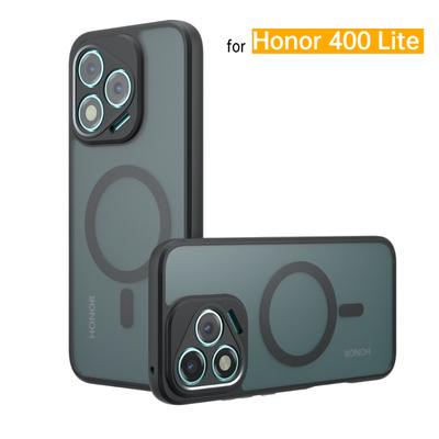 Матовый противоударный чехол для телефона Honor 400 Lite Противоударный акриловый жесткий бампер Магнитный чехол для беспроводной зарядки для Honor 400Lite