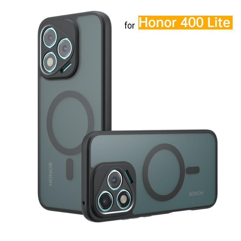 Матовый противоударный чехол для телефона Honor 400 Lite Противоударный акриловый жесткий бампер Магнитный чехол для беспроводной зарядки для Honor 400Lite