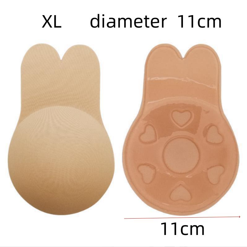 1 пара невидимых бюстгальтеров с заячьими ушками, многоразовые силиконовые накладки на соски, наклейки на грудь, невидимая лента для подтяжки бюстгальтера