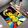 Colorful Number 46 Graphic Carpet suitable as a non-slip mat for the living room or bedroom sofa
